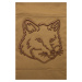 Bavlněná taška Maison Kitsuné Fox Head zelená barva, LW05104WW0107