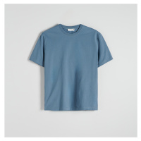 Reserved - Bavlněné tričko střihu regular - Modrá