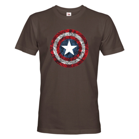 Pánské tričko s potiskem Kapitán Amerika - tričko pro fanoušky Marvel BezvaTriko