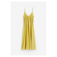 H & M - Šaty se stahovací šňůrkou - žlutá