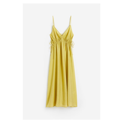H & M - Šaty se stahovací šňůrkou - žlutá H&M