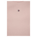 Dětské tričko s dlouhým rukávem Tommy Hilfiger růžová barva