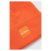 Čepice Columbia oranžová barva, z husté pleteniny