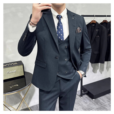 Trojdílný oblek 3v1 sako, vesta a kalhoty JF462 JFC FASHION