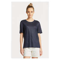 TRIČKO GANT LINEN SS T-SHIRT modrá