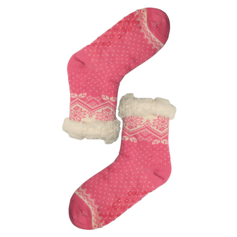 Lamb růžové hřejivé ponožky s beránkem 2138 růžová PESAIL
