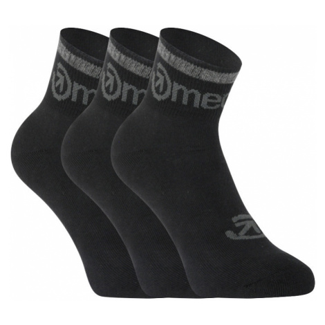3PACK ponožky Meatfly černé (Middle Black)