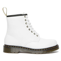 Nízké kozačky Dr. Martens 1460 Vegan dámské, bílá barva, na plochém podpatku, DM27213113