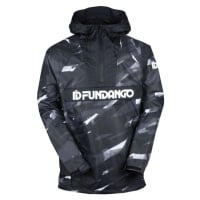 FUNDANGO SALMO LOGO ANORAK Pánská přechodová bunda, tmavě šedá, velikost