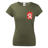 Dámské retro tričko s potlačou Znak ČSSR
