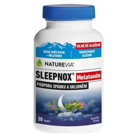 NatureVia Sleepnox Melatonin 30 kapslí