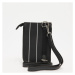 Karl Kani Pinstripe Fake Leather Small Pouch Bag black