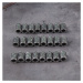 Daniel Dawson Pánský korálkový náramek Balder - šedý jaspis, lávový kámen, runa NR2037/21 21 cm 