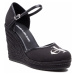 Calvin Klein Jeans Wedge Sandal Close Toe Co YW0YW00150 Černá 42