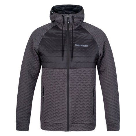 Pánská zateplená turistická mikina Hannah Quil II Asphalt mel/anthracite