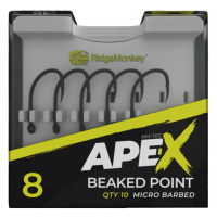 RidgeMonkey Háček Ape-X Beaked Point Barbed 10ks