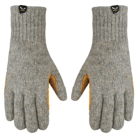 Salewa Walk Wool Leather Gloves šedá