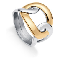 Viceroy Luxusní tricolor prsten z oceli Chic 75310A01