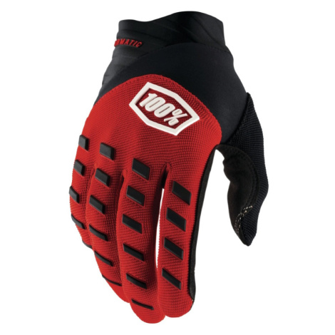 Motokrosové rukavice 100% Airmatic červená/černá červená/černá