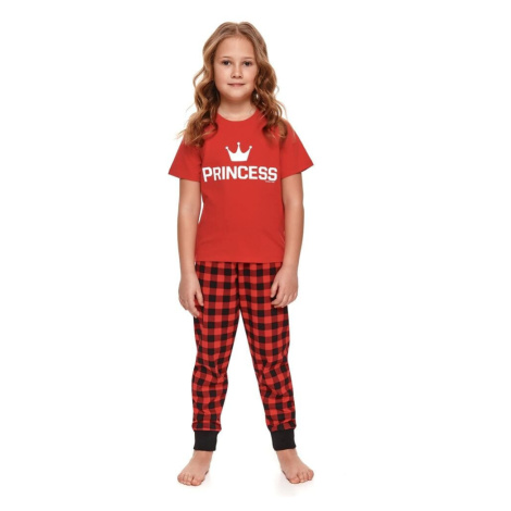 Dívčí pyžamo model 16316991 II červené - DN Nightwear dn-nightwear