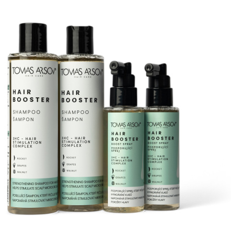 HAIR BOOSTER šampón a sprej sada čtyř balení Tomas Arsov