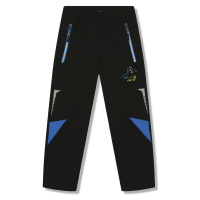 Chlapecké softshellové kalhoty, zateplené KUGO HK8623, černá / modrá aplikace Barva: Černá