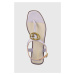 Kožené sandály Guess MIRY dámské, fialová barva, FL6MRY LEA21