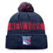 New York Rangers zimní čepice Fundamental Beanie Cuff with Pom