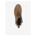 Hnědé dámské semišové kotníkové boty Caprice