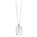 PDPAOLA Půvabný stříbrný náhrdelník písmeno "V" LETTERS CO02-533-U (řetízek, přívěsek)