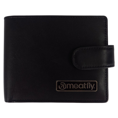 Meatfly kožená peněženka Nathan Premium Black | Černá