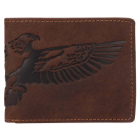 Pánská kožená peněženka Lagen Egell - tmavě hnědá