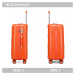 British Traveller set 3 kufrů - 42L, 72L, 111L - oranžový