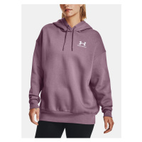 Fialová mikina Under Armour Essential Flc OS Hoodie