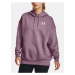 Fialová mikina Under Armour Essential Flc OS Hoodie