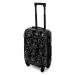 Rogal Černo-bílý skořepinový cestovní kufr "Mystery" - M (35l), L (65l), XL (100l)