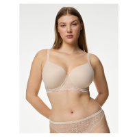 Hladká podprsenka Body Soft™ s kosticemi a plnými košíčky, vel. F–H Marks & Spencer béžová