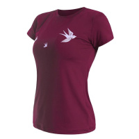 Sensor Coolmax tech dámské tričko krátký rukáv, Swallow Lilla (vínová)