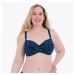 Style Luna Top Big Cup Bikini - horní díl 8787-1 fusion blue - RosaFaia