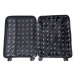 Rogal Černá sada 3 luxusních skořepinových kufrů "Royal" - M (35l), L (65l), XL (100l)