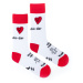 Ponožky Úsměv jako dar Rodina bílé Fusakle