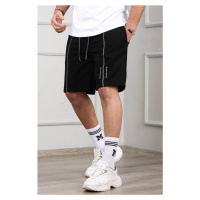 Madmext Men's Black Capri Shorts 4849
