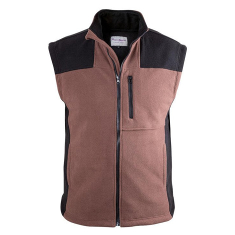Vesta pánská fleece hnědá