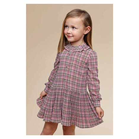Dívčí šaty Mayoral fialová barva, mini, oversize