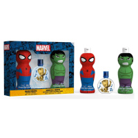 Spiderman a Hulk set sprchových gelů a šamponů 400 ml a toaletní voda Grooth 50 ml