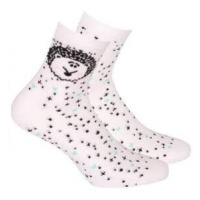 Gatta G44.01N Cottoline girls' socks patterned 33-38 white 232
