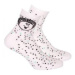 Gatta G44.01N Cottoline girls' socks patterned 33-38 white 232