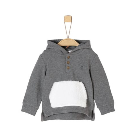 Steiff Boys Mikina grey melange s.Oliver