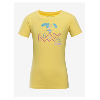 Žluté dětské tričko s potiskem NAX Lievro