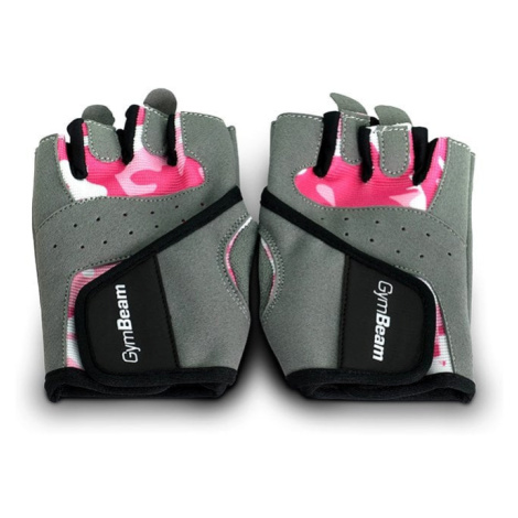 Fitness dámské rukavice Camo Pink - GymBeam